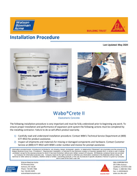 Wabo Crete II Install Cover