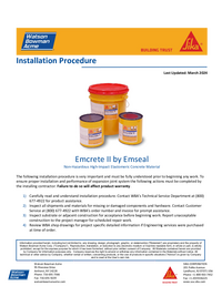 Emcrete II Install Cover