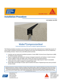 Wabo Compression Seal Install Cover