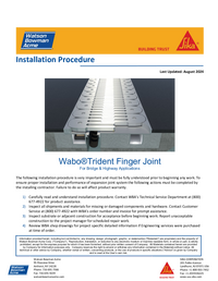 Wabo Trident Install Cover
