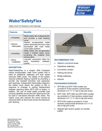 Wabo®SafetyFlex (SFP) Technical Data Sheet Cover